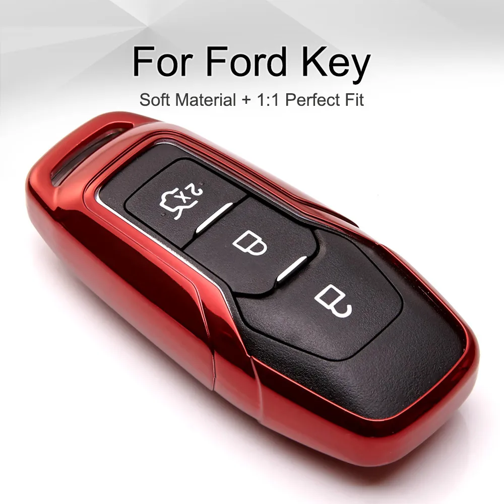 TPU Automobilio Raktas Atveju Padengti Ford Mondeo MK4 MK5 Sintezės Fiesta, Focus 
