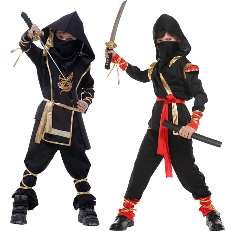 Nemokamas Pristatymas Kovos Menų Ninja Cosplay Kostiumai Vaikams, Vaikų, Suaugusiųjų Helovinas Holday Išgalvotas Dekoracijos Suknelė Iki