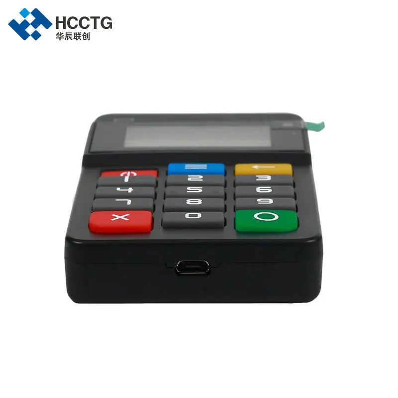 MPOS Mobiliojo mokėjimo terminalų Magnetinių Kortelių Skaitytuvas NFC&IC chip kortelių skaitytuvas su klaviatūra - HTY711