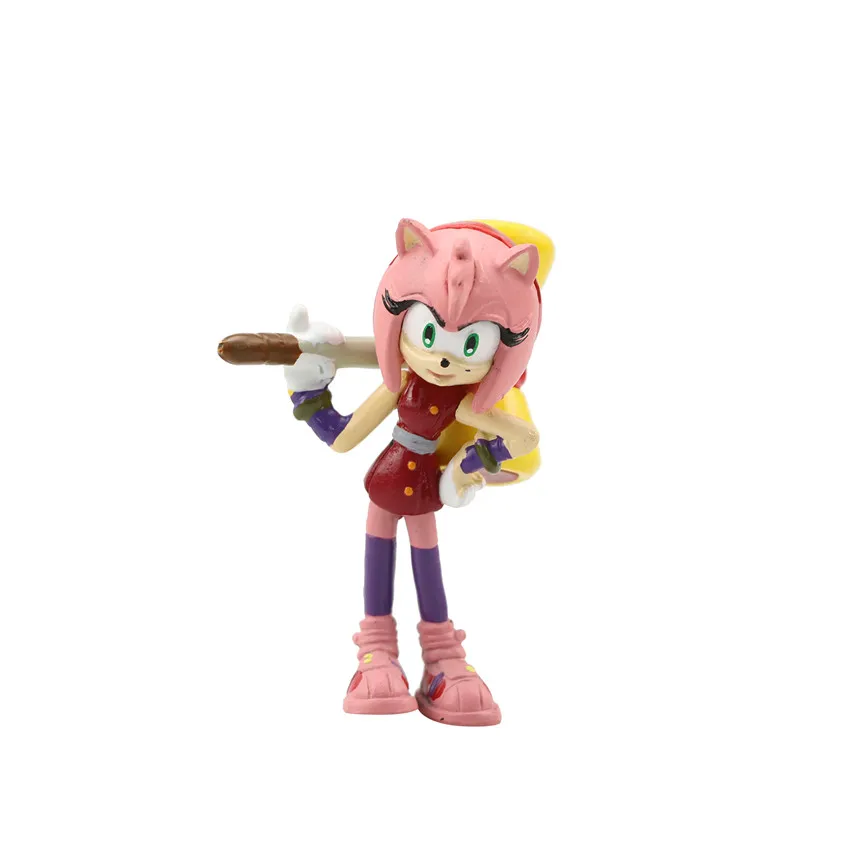 Atnaujinti 6Pcs/Set Sonic the Hedgehog Šešėlis PVC Žaislai Veiksmų Skaičiai Lėlės Sonic Šešėlis Uodegos Simbolių Skaičius Žaislai Vaikams