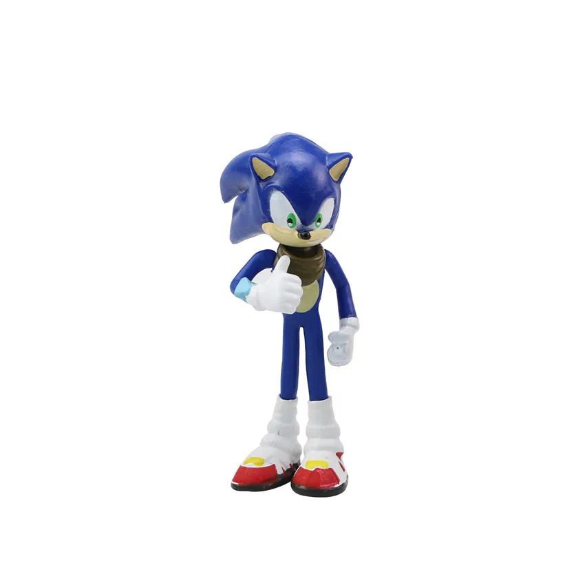 Atnaujinti 6Pcs/Set Sonic the Hedgehog Šešėlis PVC Žaislai Veiksmų Skaičiai Lėlės Sonic Šešėlis Uodegos Simbolių Skaičius Žaislai Vaikams