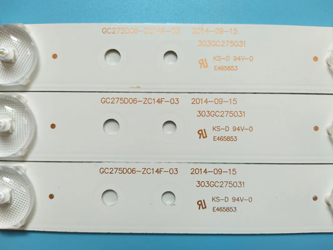 3 pgs/set LED Retroilumination juostelės GC275D06-ZC14F-03 303GC275031 už 28PHF2056/T3 1 vnt= 6led