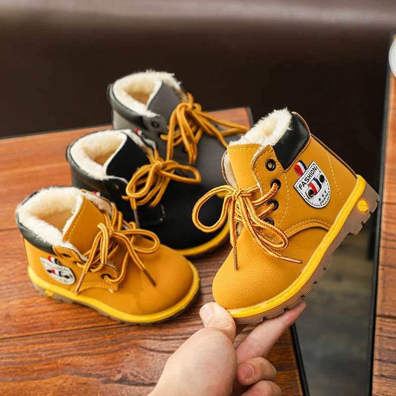 Karšto PARDAVIMO kūdikių bateliai sniego batai mergaitėms berniukų batai mados minkšto dugno kūdikių mergaičių įkrovos dydis 21-30 rudens žiemos kūdikių bateliai