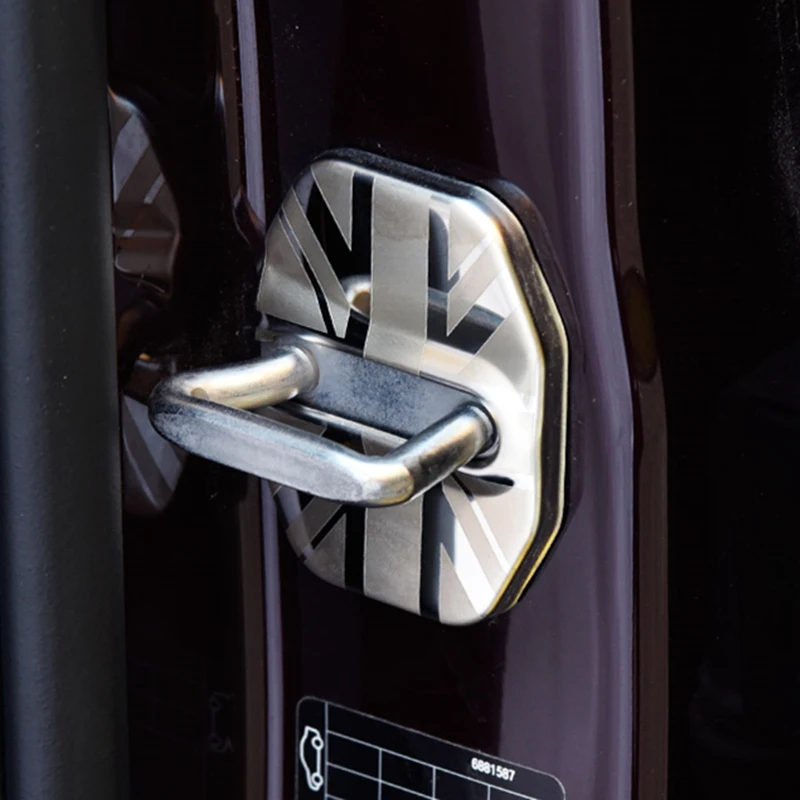 2vnt nerūdijančio plieno durų spynos dangtelis BMW MINI F54 F55 F56 F57 F60 JCW apdaila nuo rūdžių padengti Automobilio modifikacija