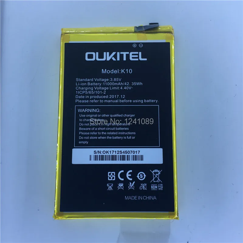 Originalus akumuliatorius OUKITEL K10 baterija 11000mAh Ilgas budėjimo laikas Dovana išmontavimo priemonė OUKITEL Mobilių Priedų
