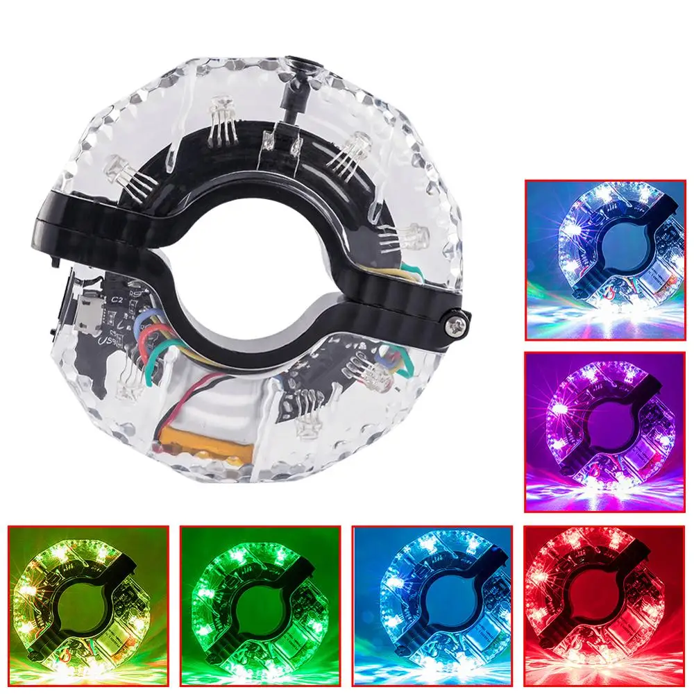 LED Dviračių Stebulės Žibintai Vaikams USB Įkrovimo Akinti spalva varantys Vaikų Balansas Skaidrių Automobilių Vandeniui Dekoratyvinės Šviesos