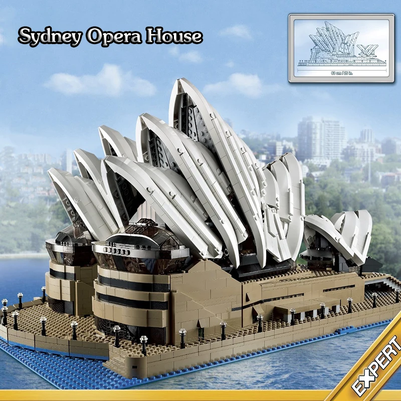 88003 Sydney Opera House Suderinama Pasaulyje Garsaus Statybiniai Blokai, Plytos, Gimtadienis, Kalėdos, Švietimo Dovanos, Žaislai