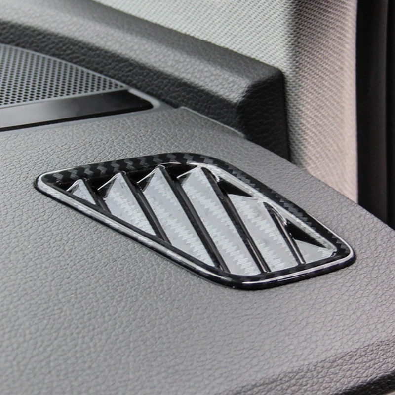 Anglies Pluošto Stiliaus Konsolė Oro Kondicionavimo sistema Lizdo Rėmelis Padengti Apdaila prietaisų Skydelio Apdailos Lipdukai Audi Q5 FY 2018 2019