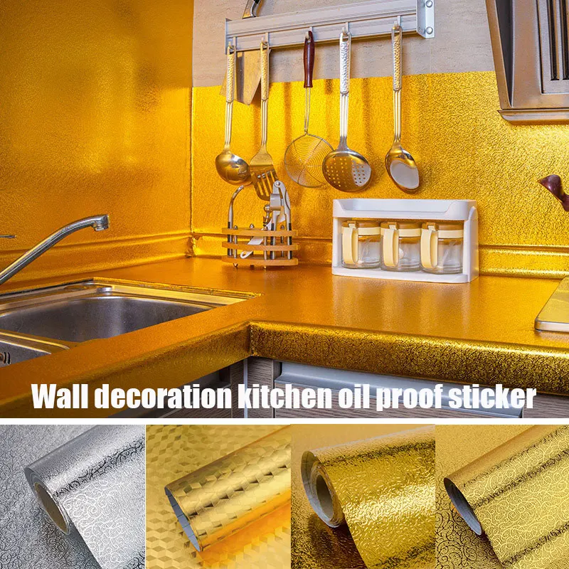 Virtuvės Backsplash Tapetai, Lipdukai Virtuvės Lipdukai Lipni Aliuminio Folijos, Lipdukų Naftos Įrodymas Apdailos Lipdukai Įrankis