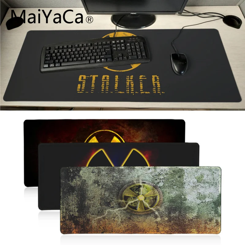 Maiyaca stalker logotipas Guma Pelės Patvarus Darbalaukio Kilimėlis Didelis Lockedge alfombrilla žaidimų Pelės mygtukai PC gamer Kompiuteris kilimėlis