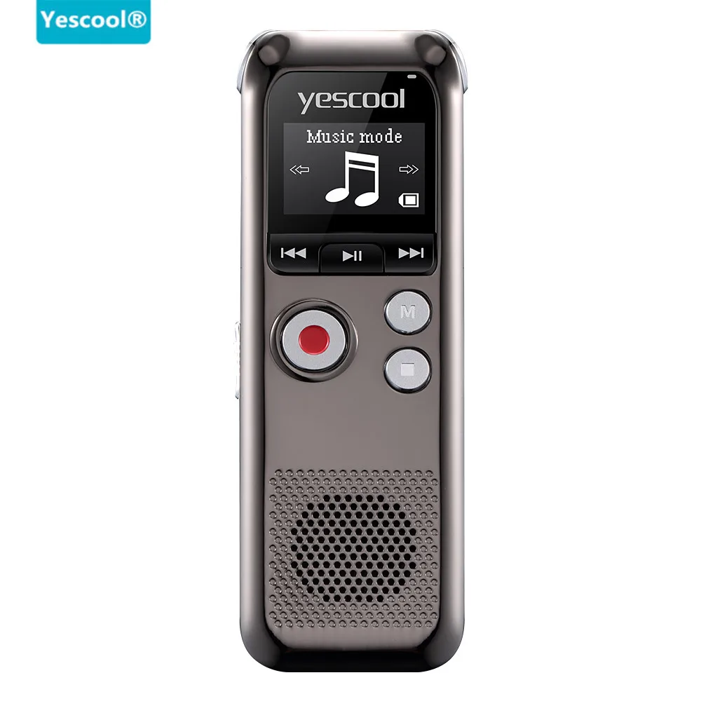 Yescool Greito Įkrovimo 8GB Dviejų krypčių Mikrofonas, profesionalus Skaitmeninis Diktofonas diktofoną, bet bodhis nenorėjo espia garso diktofonas MP3 grotuvas