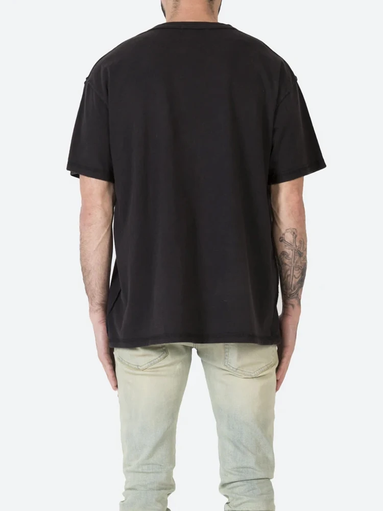 COOLMIND medvilnės mados trumpas rankovės streetwear vyrų marškinėliai atsitiktinis palaidų galvos spausdinti vyrų t-shirt juokinga marškinėlius vyrai tee marškinėliai
