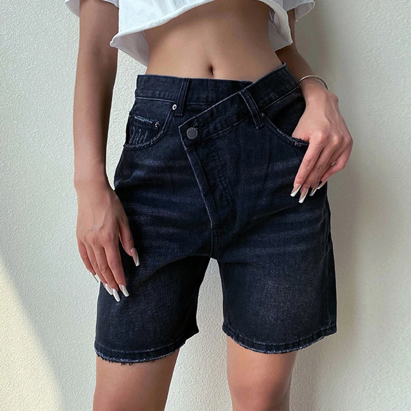 Moteriški Šortai Moteriška Džinsai Sexy Aukšto Juosmens Džinsai Neapibrėžta Streetwear Vintage Plauti Mados Indie Estetinės Džinsinio Šortai