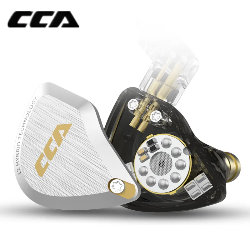 Naujas CCA C12 5BA 1DD Hibridinių Metalų laisvų Rankų įranga HIFI Bass Ausinių Ausų Stebėti, Ausinės, Triukšmo Panaikinimo Ausines C10 C16 ZSX A10