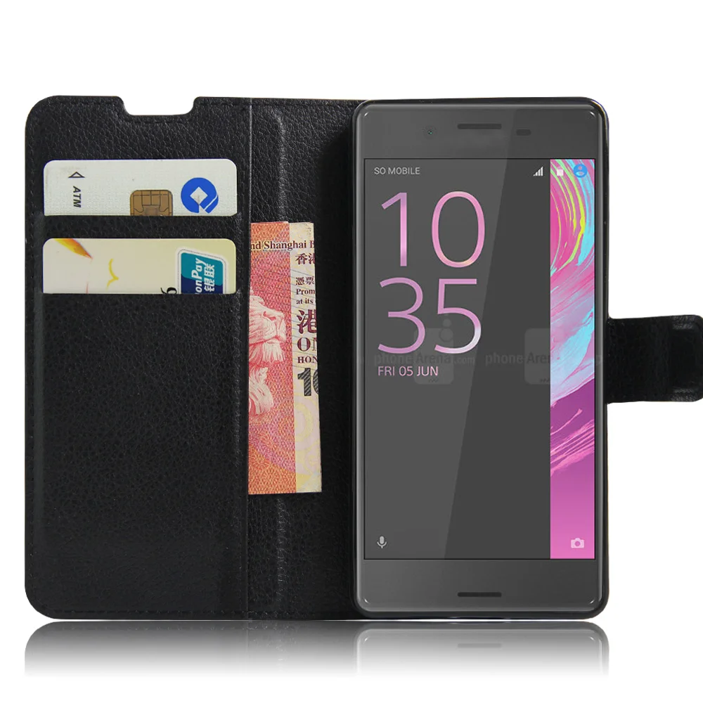 Piniginės Padengti Kortelės Turėtojas Telefono Atvejais Sony Xperia E5 5.0