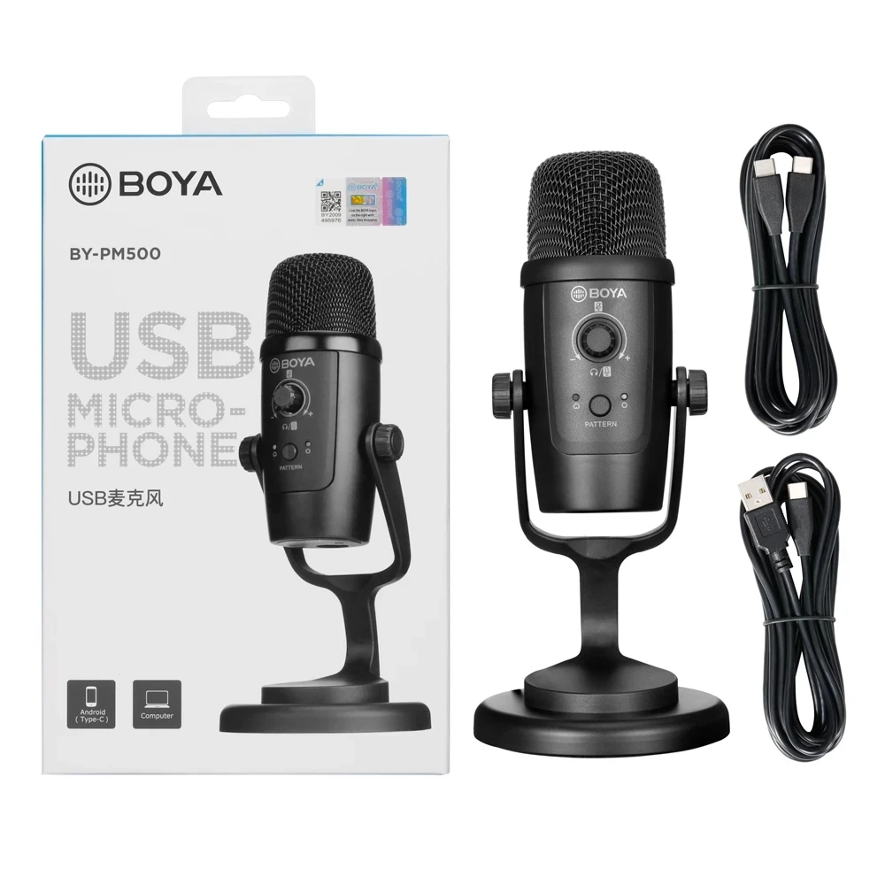PM500 USB Mikrofonas, Kompiuteris Kondensatoriaus PC Žaidimų Mic dėl Srautinių Transliacijų Vokalo Įrašymas už 