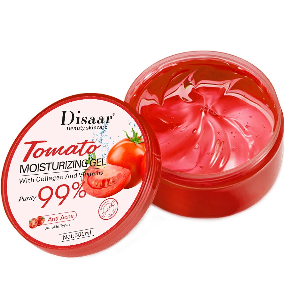 Disaar 300ml Pomidorų Drėkinamasis Gelis Grynumas 99% Natūralus Veido Kremas Anti-Age, Balinimas, Veido Kaukė Po Saulės Remonto Aloe Vera Serumas
