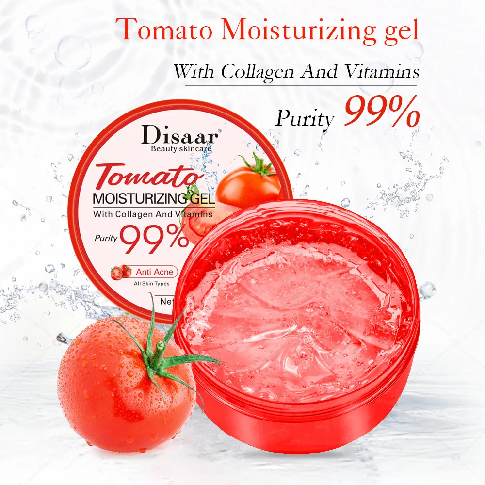 Disaar 300ml Pomidorų Drėkinamasis Gelis Grynumas 99% Natūralus Veido Kremas Anti-Age, Balinimas, Veido Kaukė Po Saulės Remonto Aloe Vera Serumas