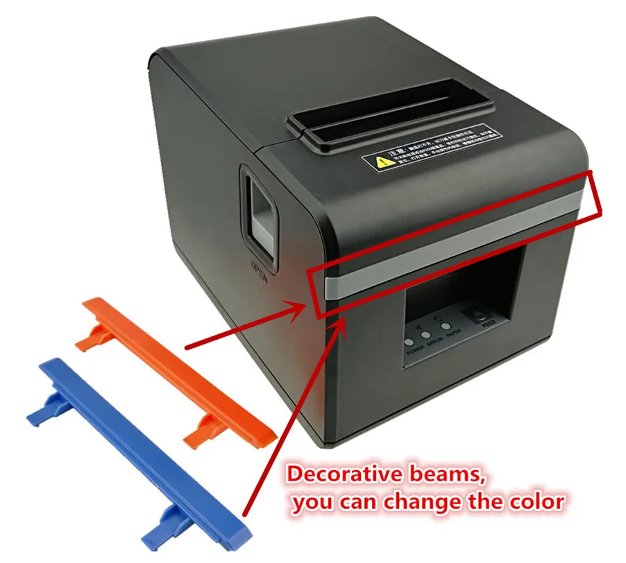 Nemokamas pristatymas Xprinter prekės Aukšto ekonomiškas 80mm auto cutter Terminiai spausdintuvai Linija šilumos POS Spausdintuvui virtuvės spausdintuvą