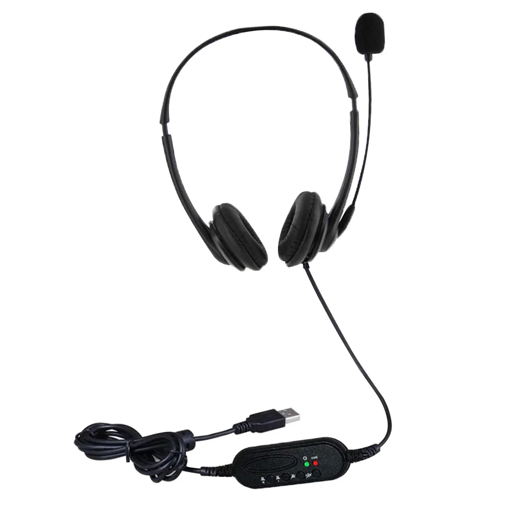 Skambučių Centras Garsas Reguliuojamas Galvos Įrašą, Ausų Apsaugos Telefono Eismo USB Prievado Triukšmo Panaikinimo Kairėn, Dešinėn laisvų Rankų įrangos Mikrofonas