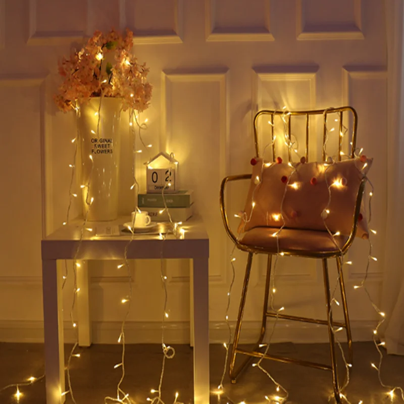 Šalis Dekoro 10m 100 LED String Žibintai Pasakų Žibintai Girliandas Vestuvių Apdailos Lauko String Žibintai Kalėdinė Dekoracija