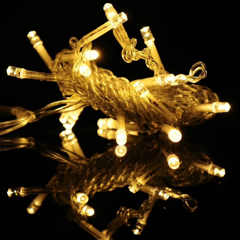Šalis Dekoro 10m 100 LED String Žibintai Pasakų Žibintai Girliandas Vestuvių Apdailos Lauko String Žibintai Kalėdinė Dekoracija