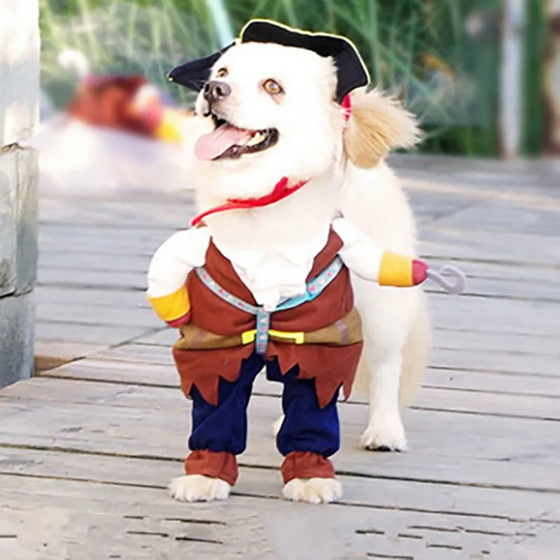 Šunelis Kostiumas Kietas Karibų Jūros Piratai Stiliaus, Katės Kostiumai Helovyno Cosplay Šuo