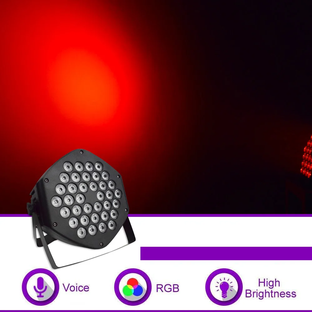 YSH 36x3W LED Scenos Apšvietimas RGB Kristalų Magija Kamuolys Lemputė DMX Par Šviesos 110-240V Disco Club Šalies Žibintai