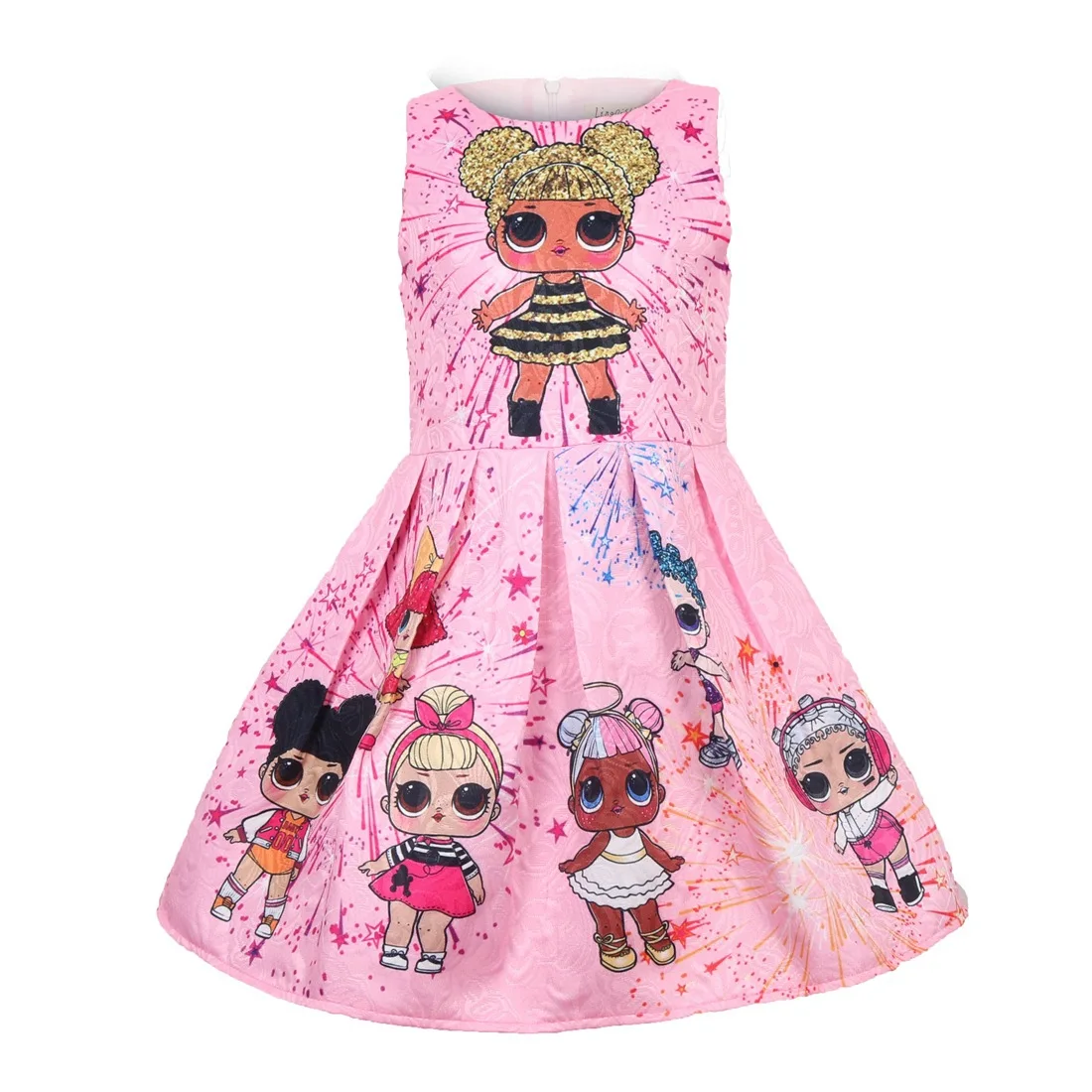 LOL Staigmena Lėlės Princesė Dress Baby Girl Vasaros Rankovių Sijonai Vaikams Šalies Helovinas Drabužiai Vaikams, Kostiumai, Suknelės