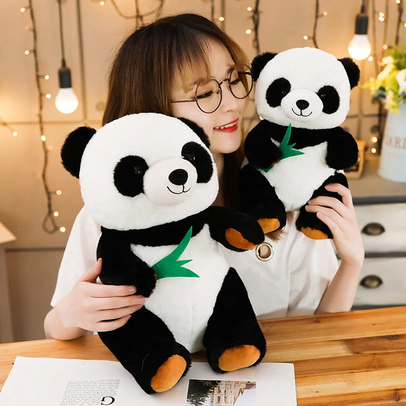 1PC 25/40/50cm Dydžio Cute Panda Lėlės Pliušinis Žaislas Baby Bear Pagalvę Panda Medžiaga Lėlė, Vaikams, Žaislai, Kūdikių Gimtadienio Dovana Vaikams