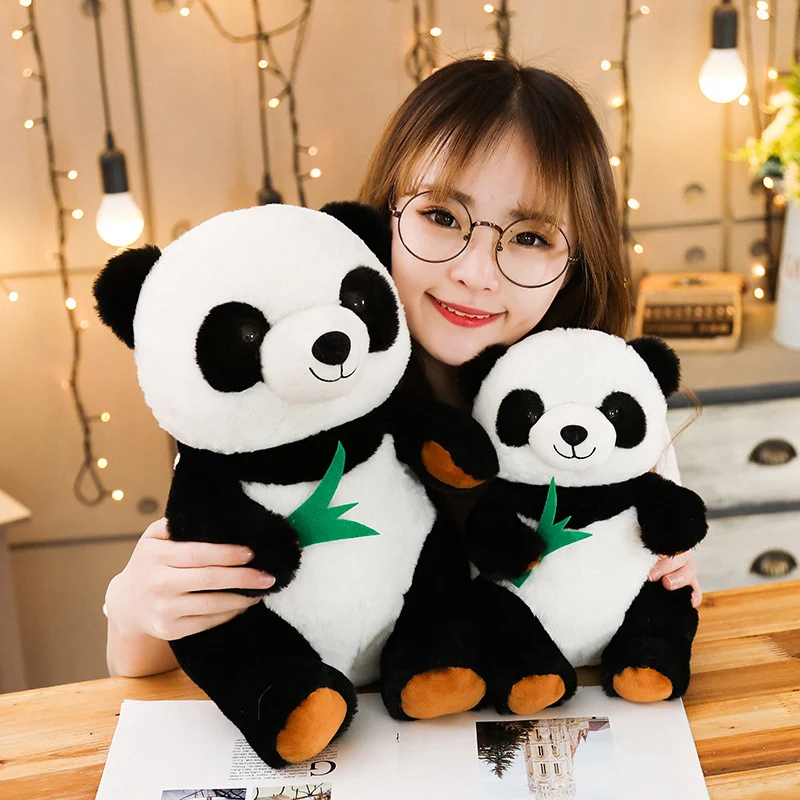 1PC 25/40/50cm Dydžio Cute Panda Lėlės Pliušinis Žaislas Baby Bear Pagalvę Panda Medžiaga Lėlė, Vaikams, Žaislai, Kūdikių Gimtadienio Dovana Vaikams