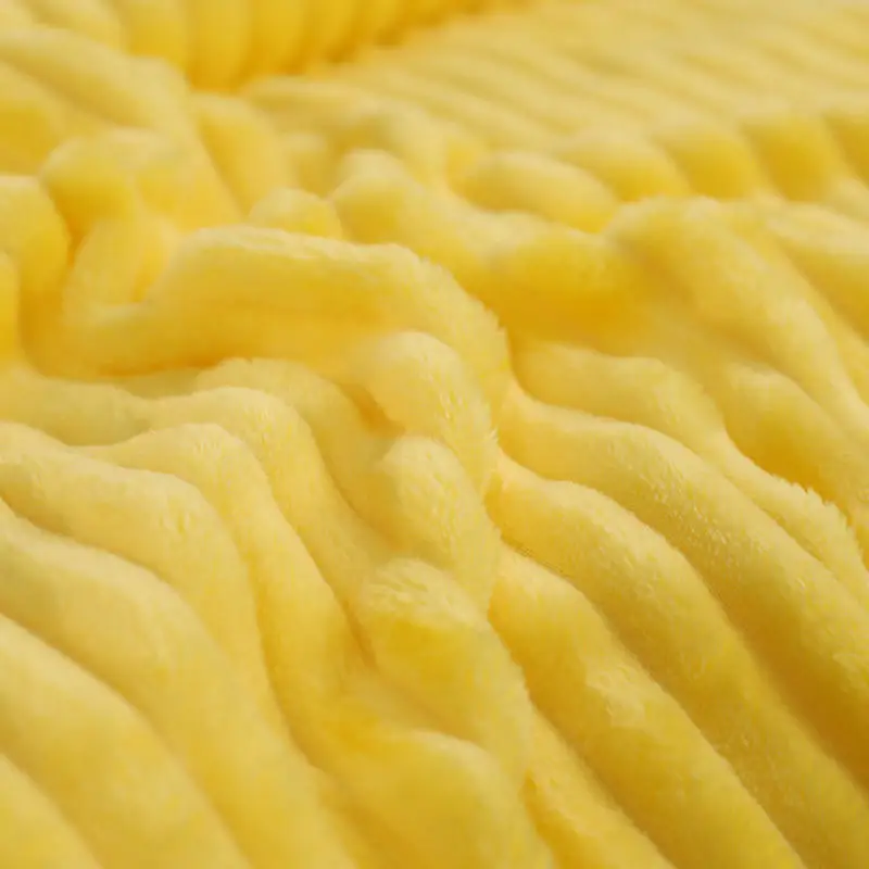 Super Minkštas Flanelė Antklodės Lovos Kietos Dryžuotas Mesti Sofa Cover Lovatiesė Žiemą Šilta geltona Antklodės