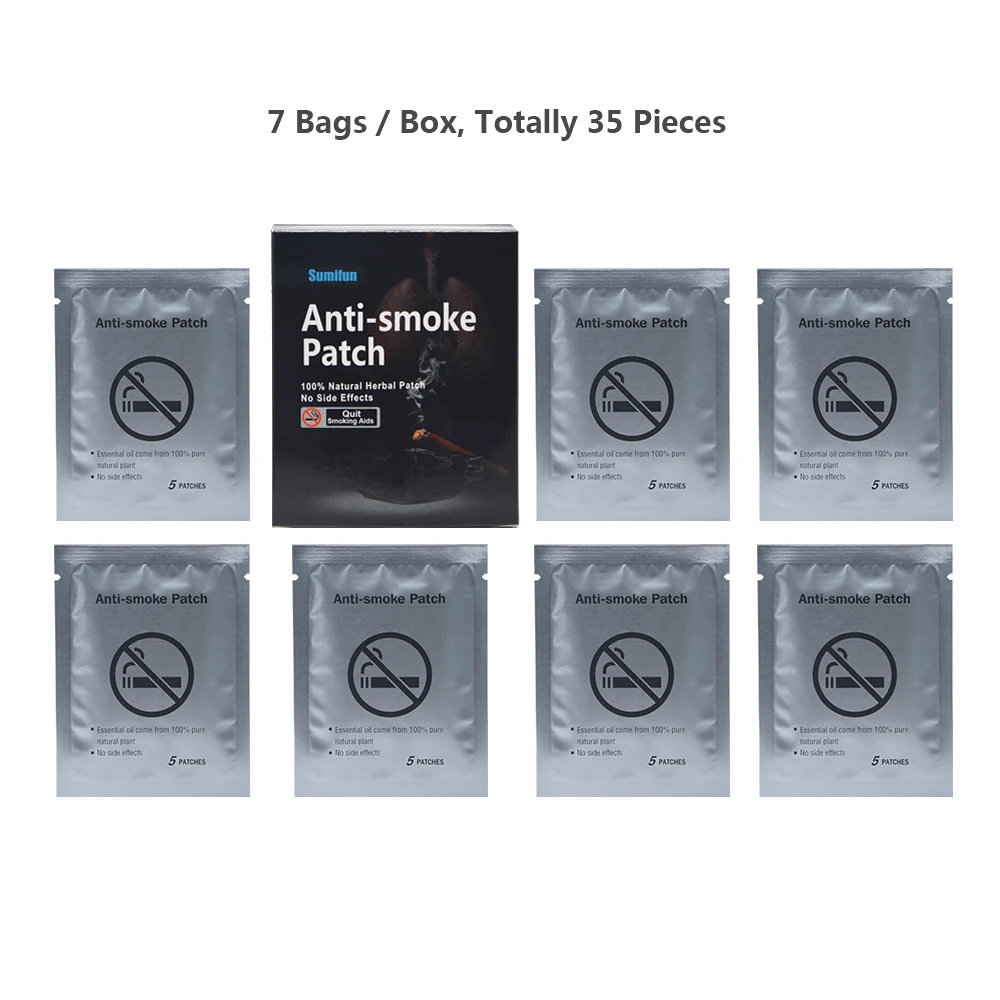 35 Vnt mesti Rūkyti Anti-smoke Pleistras Mesti Rūkyti Balzamas Pleistras Natūralus Ingredientas Rūkyti Gipso Sveikatos Terapija