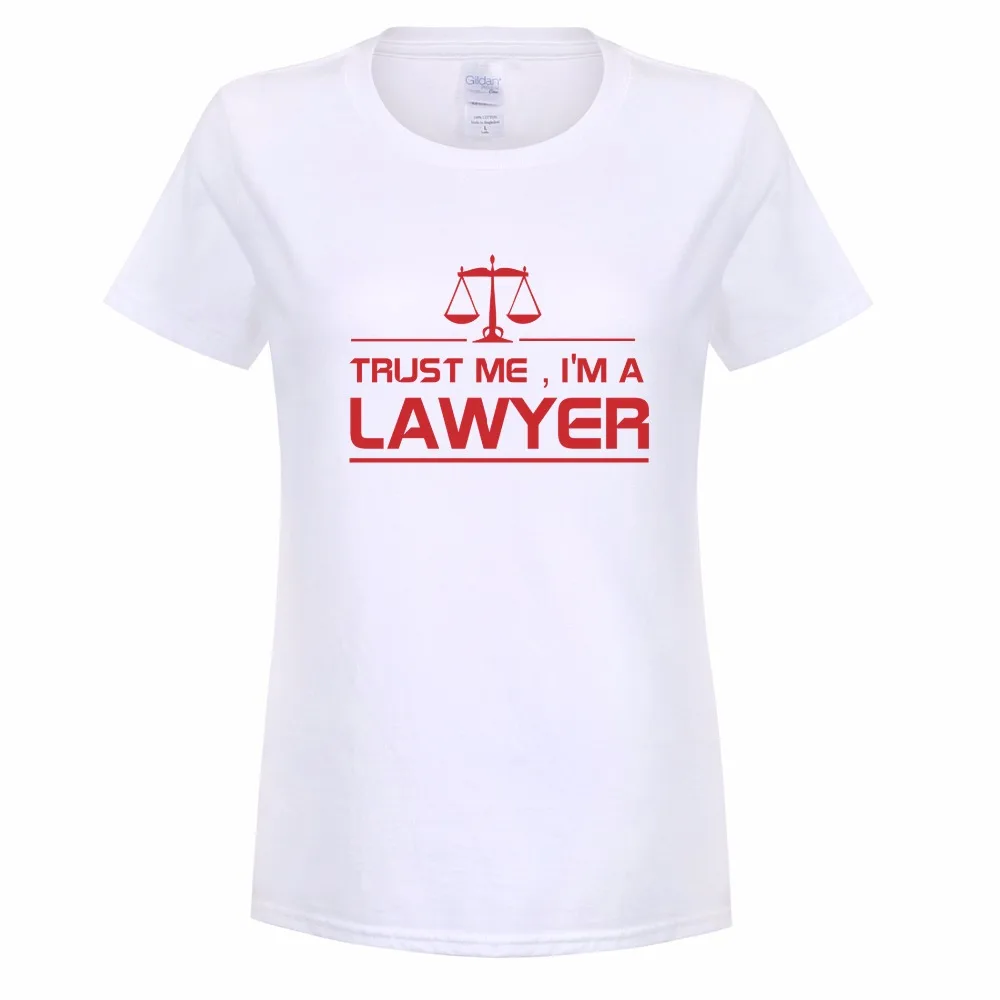 Naujas Moterų Pasitikėjimą Manimi, aš esu Teisininkas, T Marškinėliai Moteriška Mergina Viršūnės Vasarą Medvilnės trumpomis Rankovėmis Moteris marškinėliai Tee OT-728