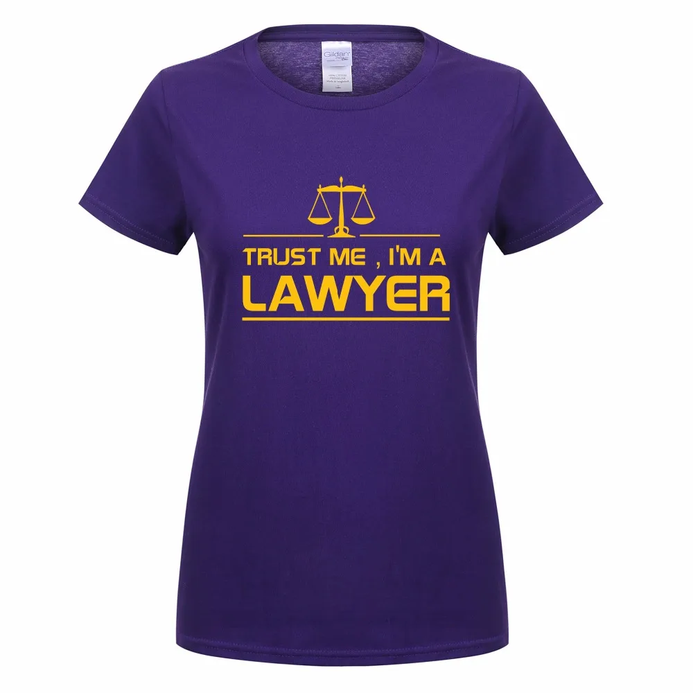 Naujas Moterų Pasitikėjimą Manimi, aš esu Teisininkas, T Marškinėliai Moteriška Mergina Viršūnės Vasarą Medvilnės trumpomis Rankovėmis Moteris marškinėliai Tee OT-728
