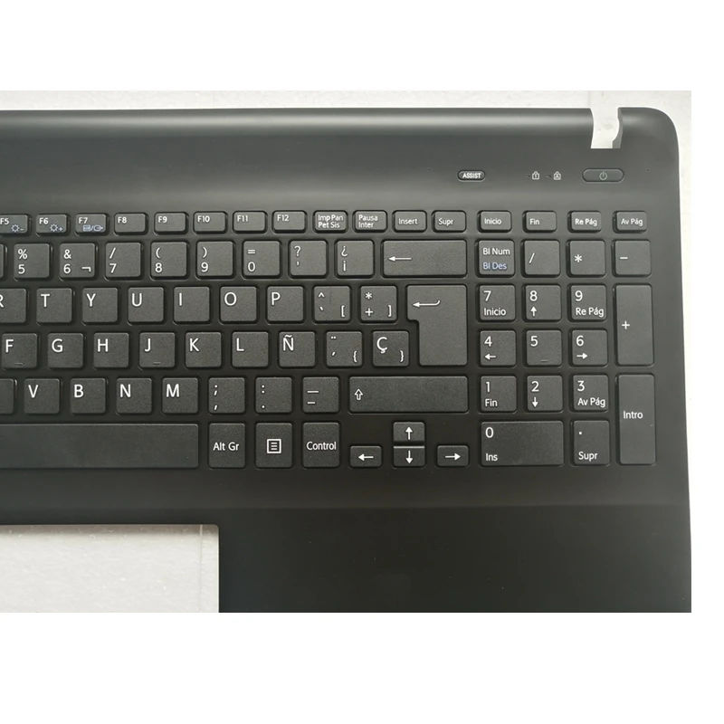 SP naujo nešiojamojo kompiuterio klaviatūra sony Vaio SVF15 SVF152 SVF153 FIT15 SVF151 SVF1541 SVF15E ispanijos klaviatūra su Palmrest Dangtelis Juodas