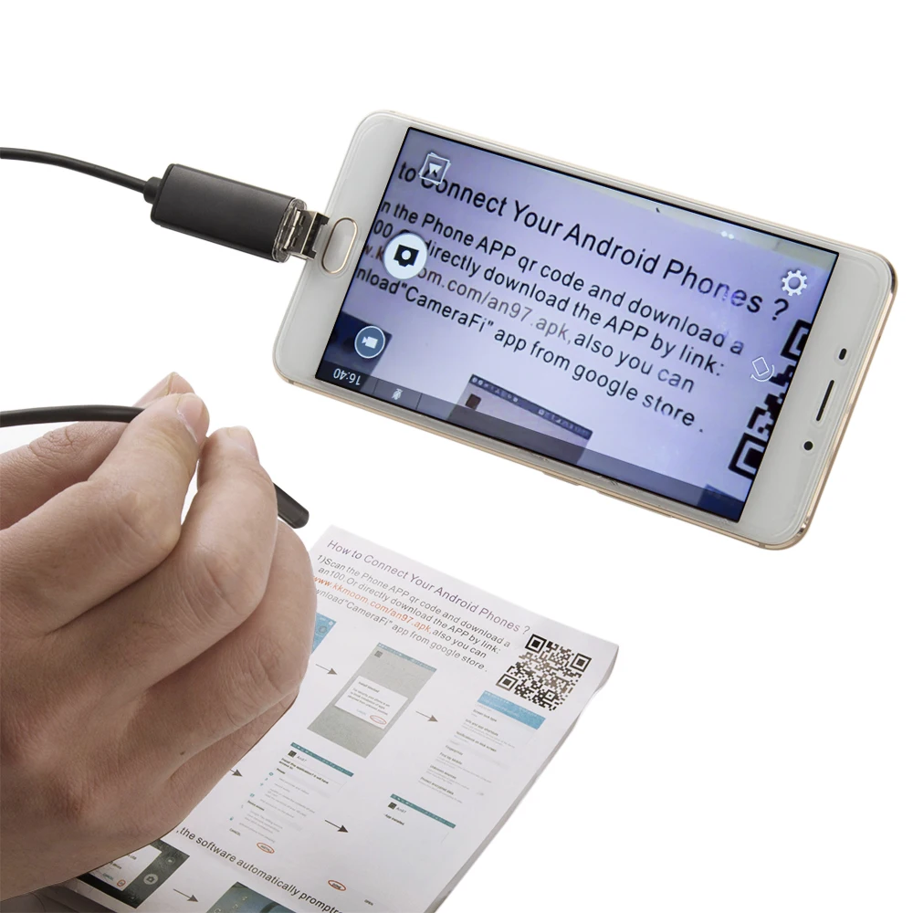 USB Endoskopą Kamera 5.5 mm Objektyvas 2m 5m 10m Pusiau Standžių Vamzdžių Endoskopą Borescope Vaizdo Kontrolės IP67 atsparus Vandeniui, skirta 