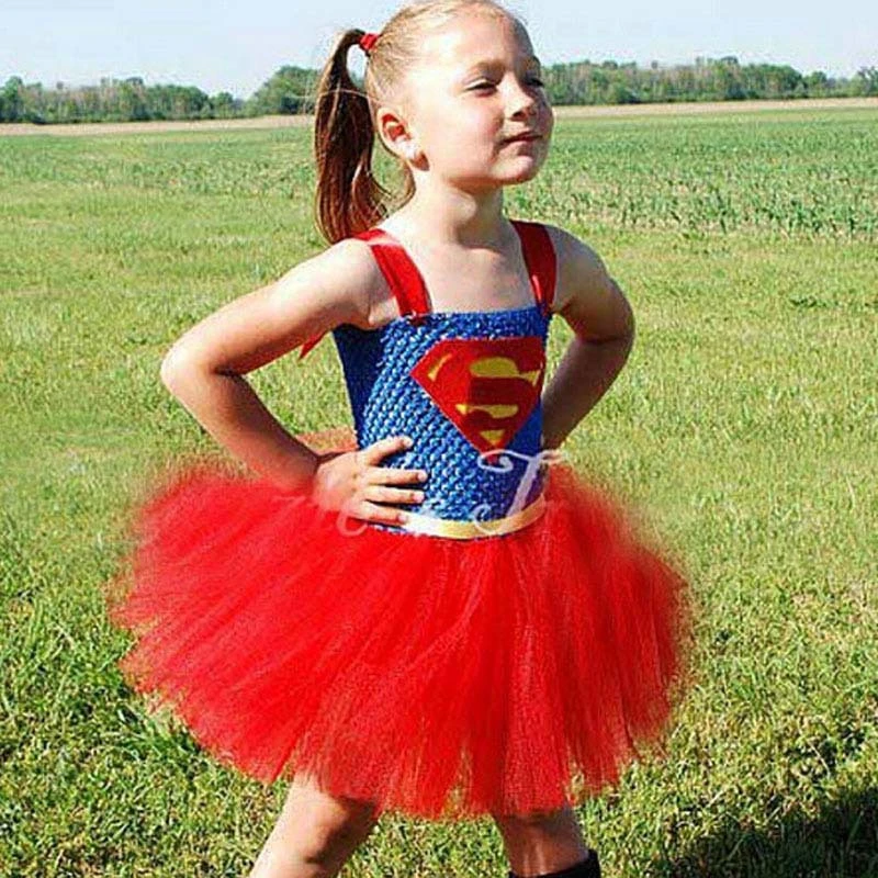 Naujas Atvykimo Supergirl Vaikai Cosplay Kostiumų Suknelė Vaikų Helovinas Kostiumai Vaikams Karnavalinių Drabužių Šalis