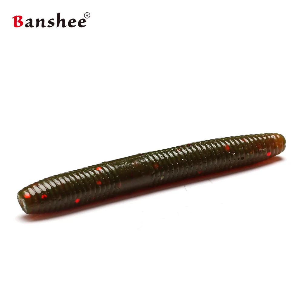 Banshee 20Pcs Minkštas Masalas Shad 50mm 1.6 g Širdys/Lervos Žvejybos Masalas Bass/Karpis Wobblers Spręsti Dirbtinio Silikoninio Masalo Gumos