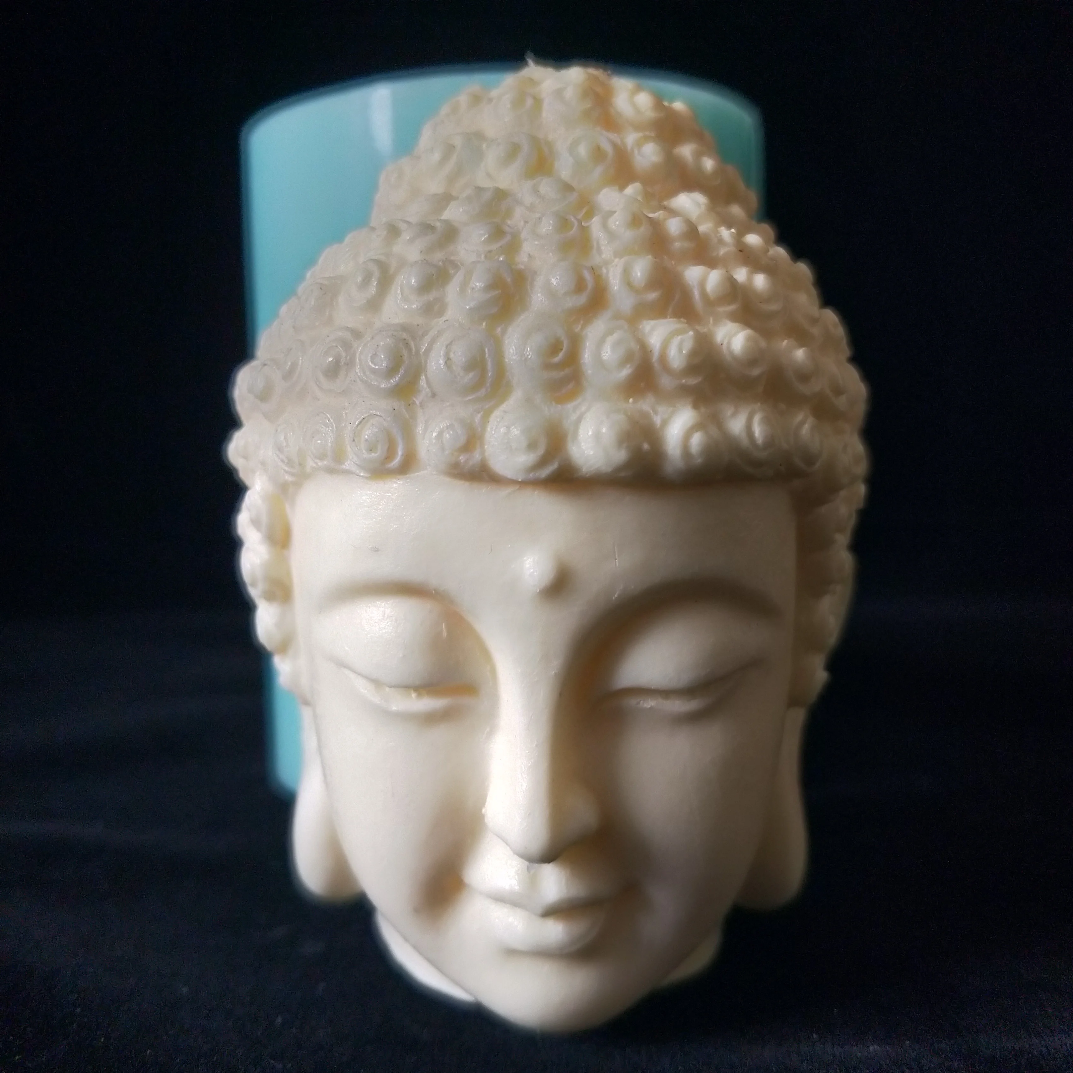 3D Buda Galvos Žvakių Liejimo Silikono Formų, skirta Žvakė 