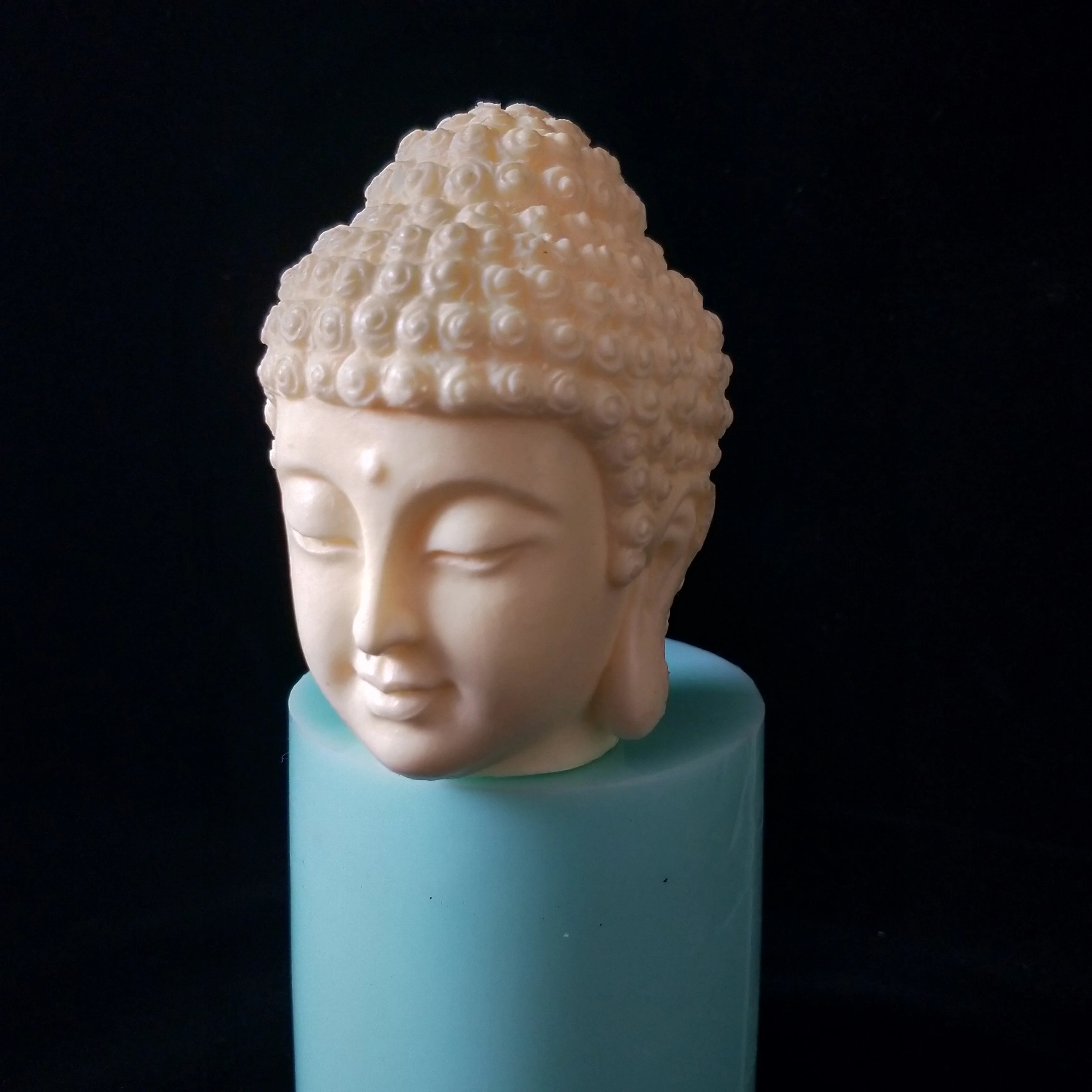 3D Buda Galvos Žvakių Liejimo Silikono Formų, skirta Žvakė 