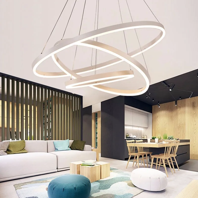 Modernūs, Prabangūs Šviestuvo LED Ratas Šviesos Kambarį Kabo Lempa Miegamasis Blizgesį Pietūs Restorane Apšvietimas Su Nuotolinio