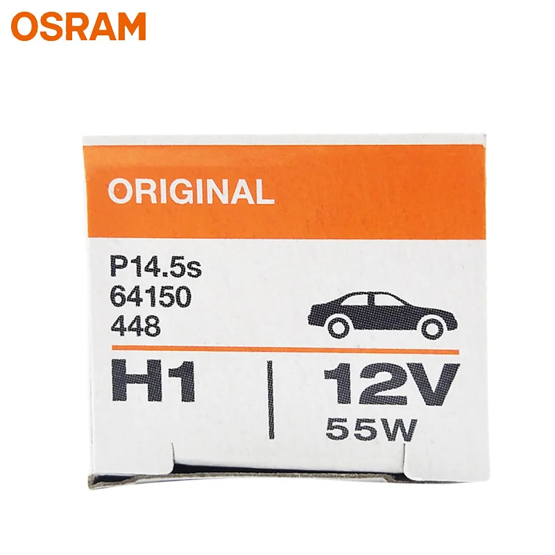 OSRAM H1 12V 55W P14.5s 64150 Originalios Lengvųjų Automobilių Halogeninės Auto Lemputės 3200K toršeras Pagamintas Vokietijoje (Bendras)