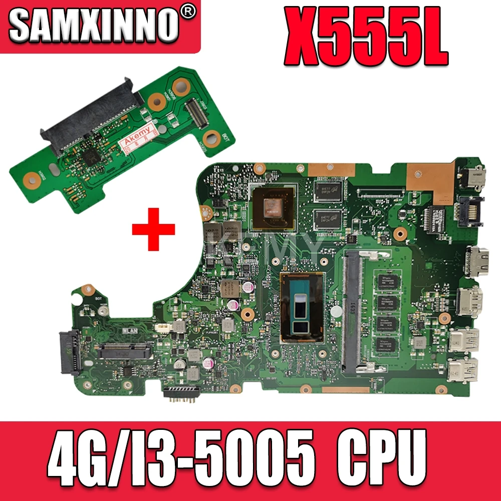 X555LJ MAIN_BD._4G/I3-5005CPU/KAIP GT920M/2G mainboard REV 3.6 Už Asus X555LJ LB X555LF X555LD X555L VM590L nešiojamas plokštė