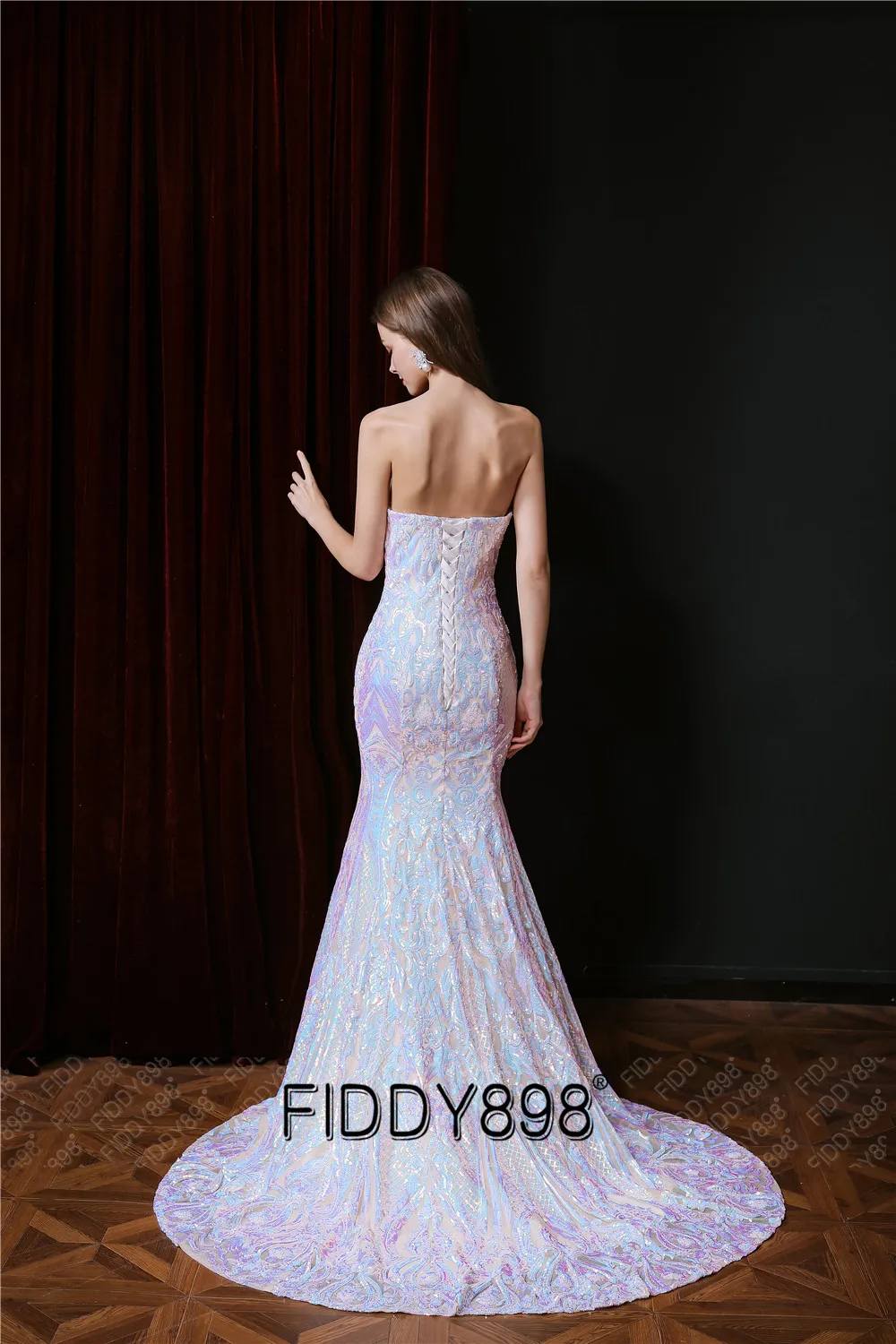 Spalvinga Mermaid Vestuvių Suknelė 2020 Šviečia Stebėjimo China Vien Vestuvių Suknelės Moterims, Ilgai Nuotakos Suknelė chalatas de mariee