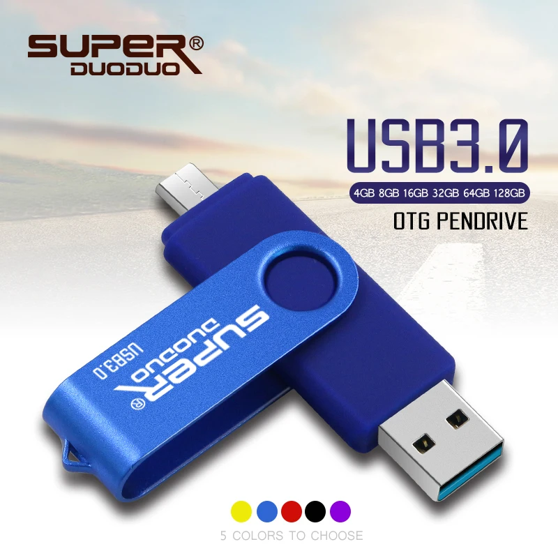 Originalus USB 3.0 OTG USB Flash Diskas 128gb 64gb Pendrive 32 gb, 16 gb 