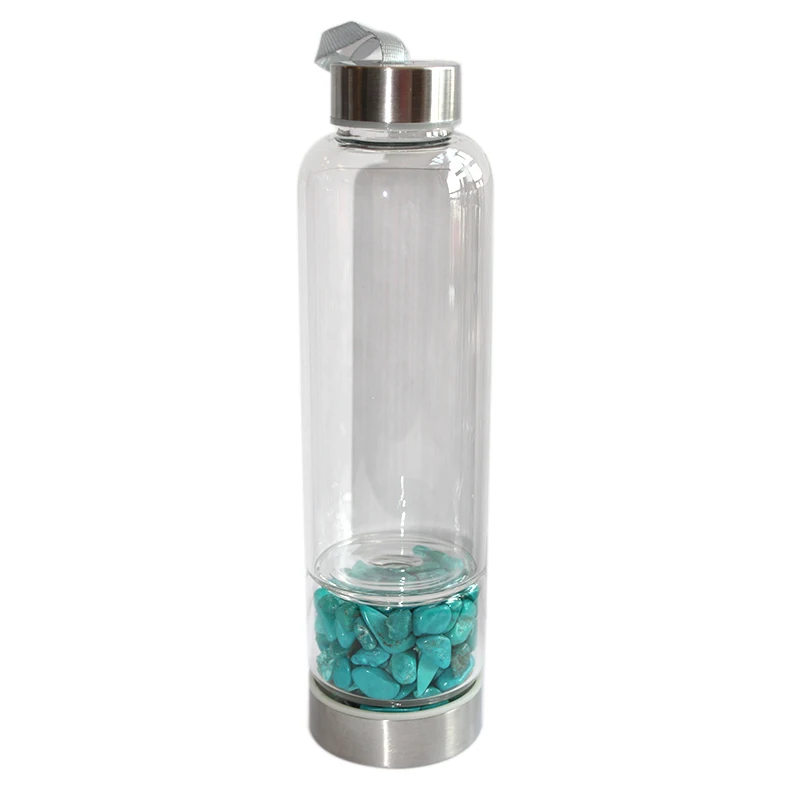 Naujas Produktas, Kristalinis Kvarcas Butelis Akmuo, Stiklo vandens butelių Hidroterapija Sveikatos taurės Perlas vandens butelis Energijos butelį dovanos