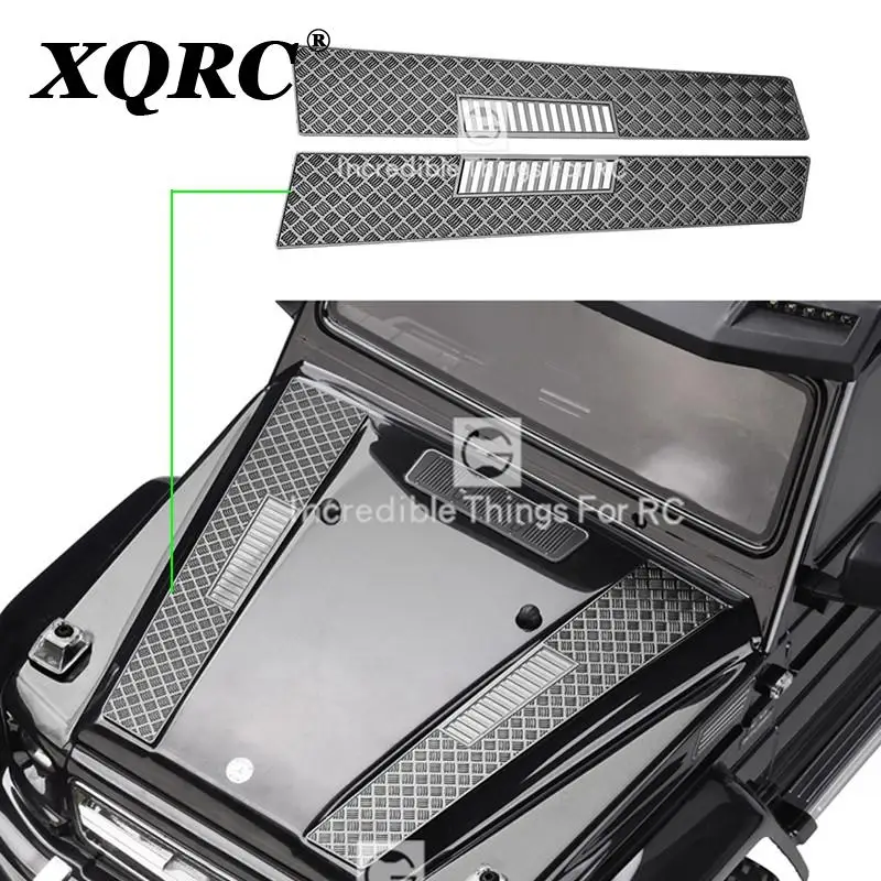 XQRC Metalo gaubtu slydimo plokštės, apdailos skydelis 1 / 10 RC stebimas transporto priemonių traxxas trx6 g63 trx4 G500 automobilių reikmenys