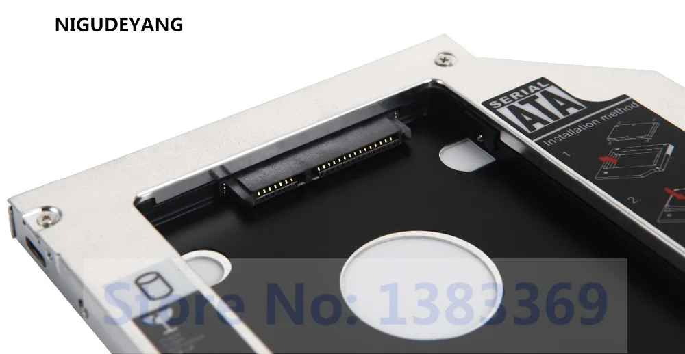 NIGUDEYANG SATA 2-asis Kietasis Diskas SSD HD HDD Caddy Adapteris, skirtas Dell Inspiron 17 5758 5749 5767 I5759-4129