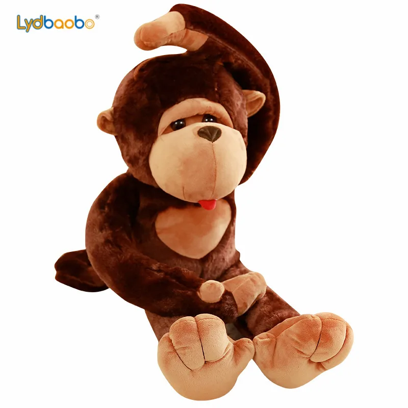 110cm milžiniško animacinių filmų Didelė burna beždžionė pliušinis žaislas, Gorila Diamond pliušinis lėlės įdaryti pagalvės vaikams playmates žaislas